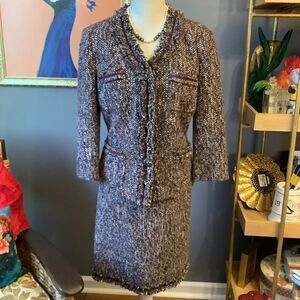 Talbots Purple‎ Tweed Suit 💜🤩♠️❤️